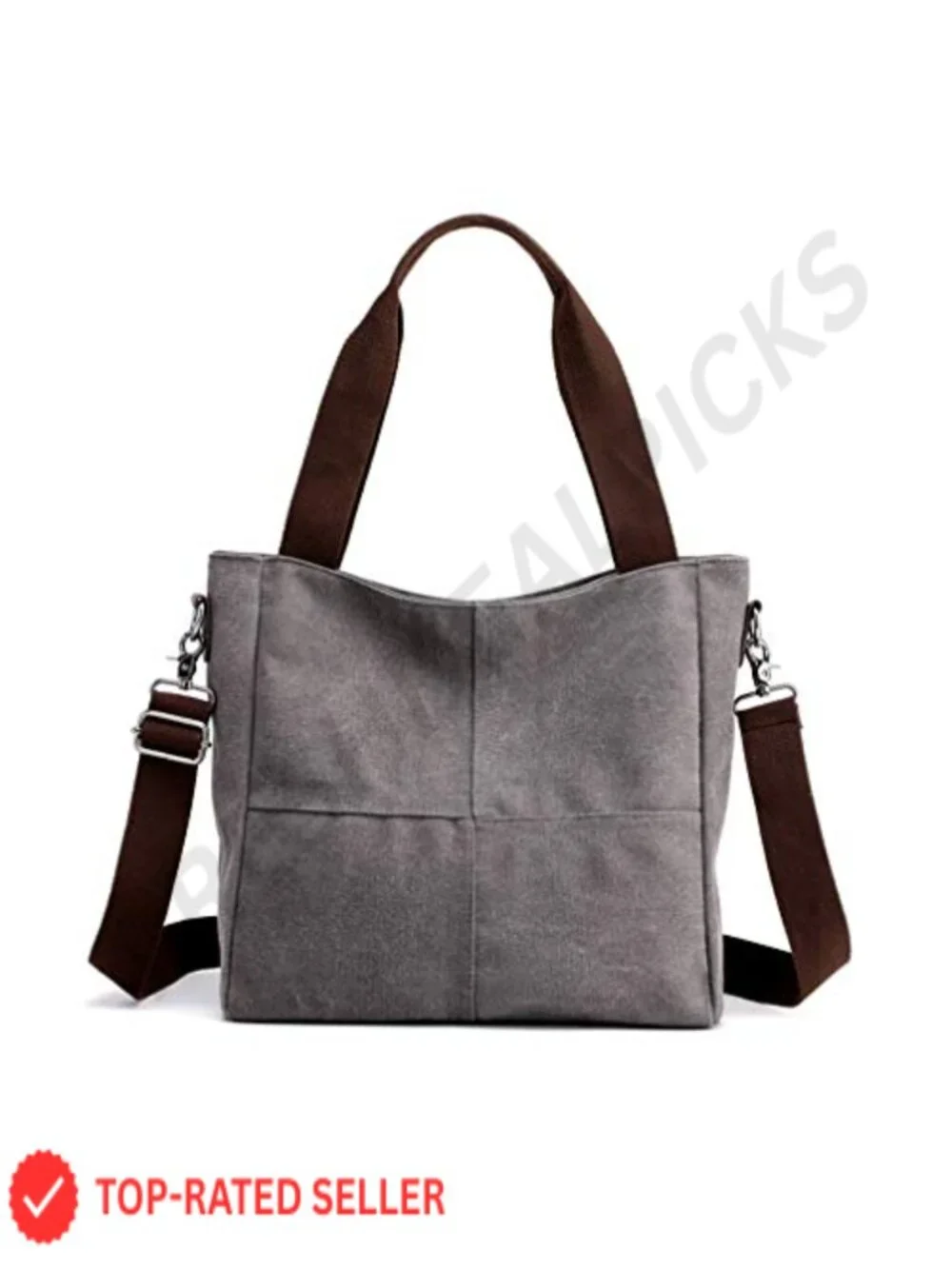 Canvas Tote Bag Shoulder Crossbody Work Purses Travel Satchel